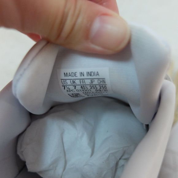 Adidas Originals Stan Smith CF White Cloud Gold Metallic Shoes Size 7 1/2 - Picture 6 of 11